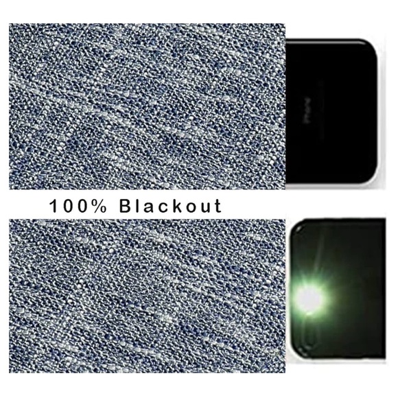 Ombré Full Blackout Curtain Panels 95” Cream White to Indigo Blue New in Package - Picture 8 of 11